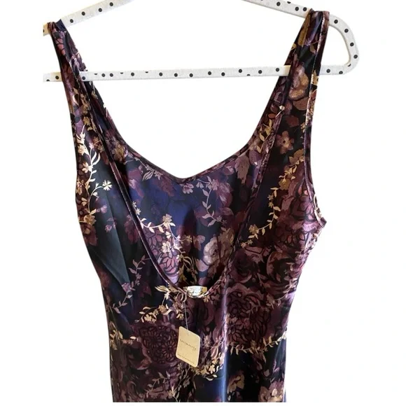 Free People Intimately Worth The Wait Slip in Black Combo Size Medium - Picture 6 of 8